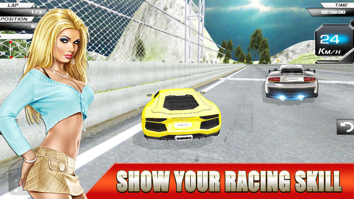 Super Car Racing Nitro Online Edition Pro 게임 스크린 샷