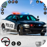 Deriva de coche de policía y simulador de conducción