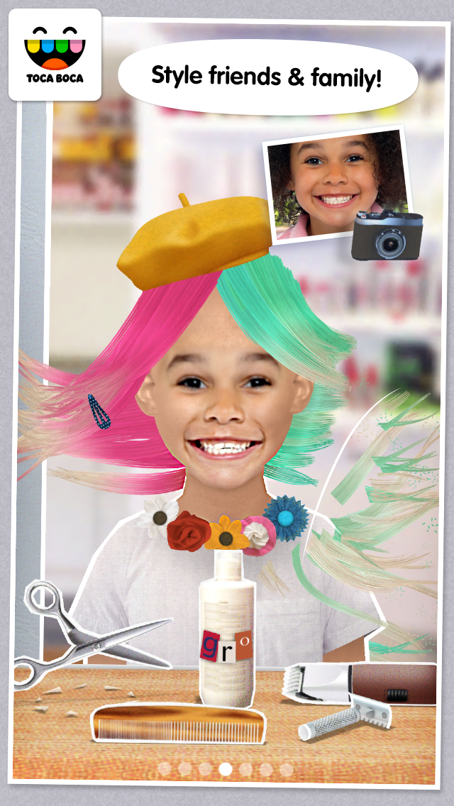 Cuplikan Layar Game Toca Hair Salon Me