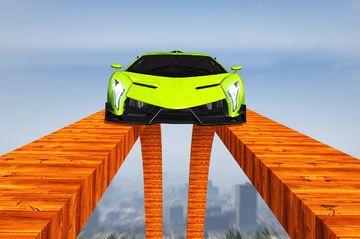 Longest Tightrope Mega Ramp Car Racing Stunts Game Game Screenshot