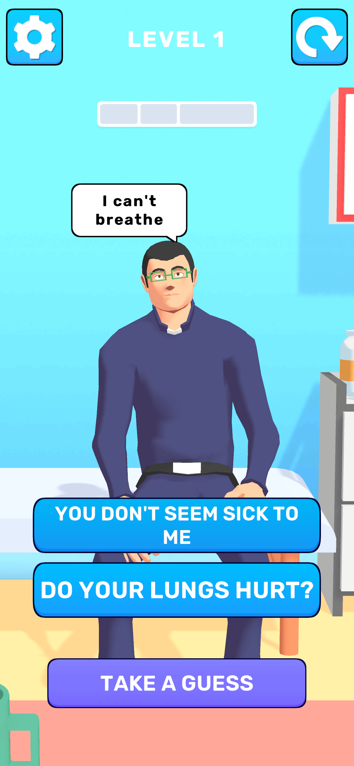 Doctor Find the disease Game Screenshot