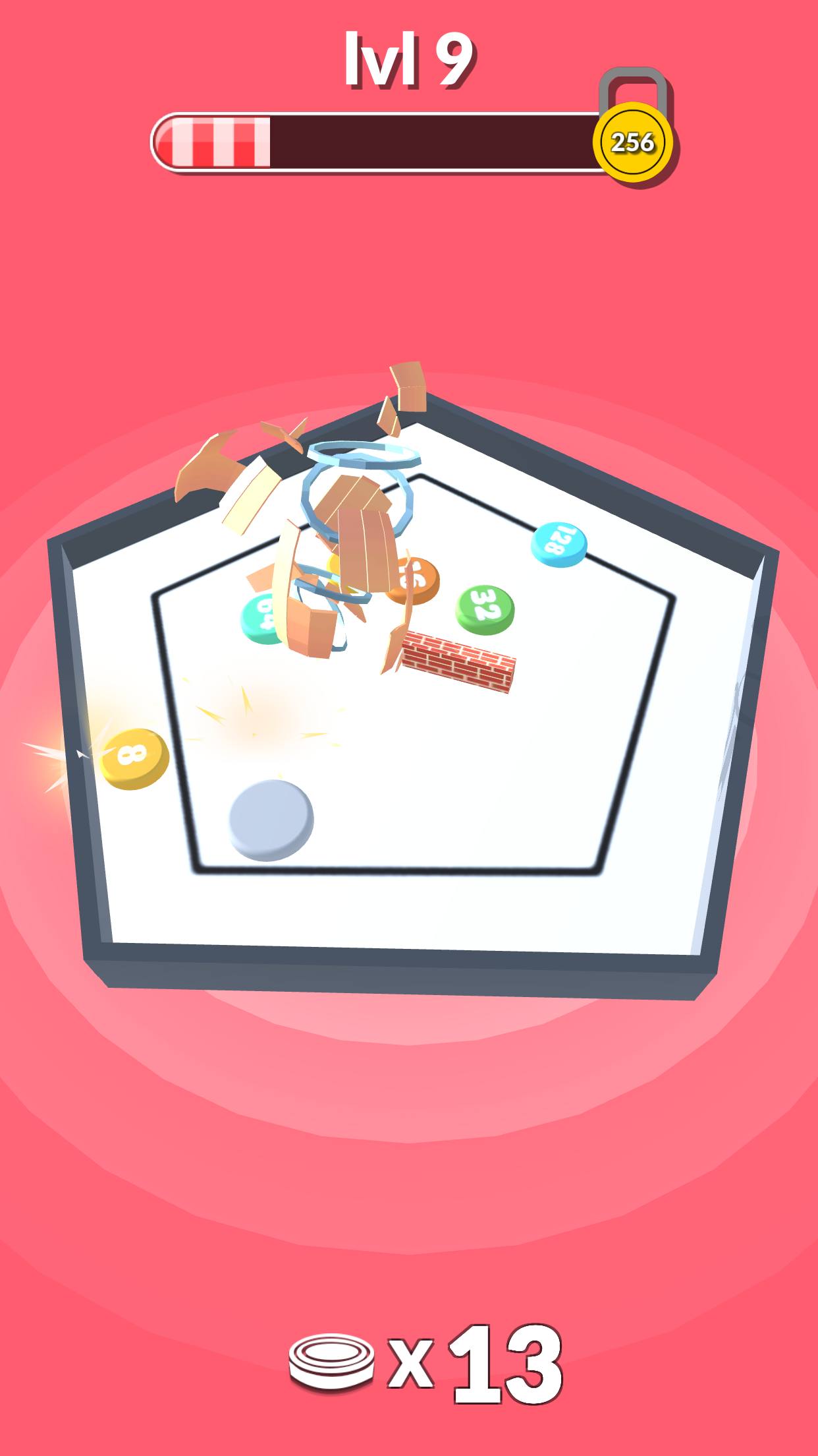 2048 Merge Pool Game Screenshot