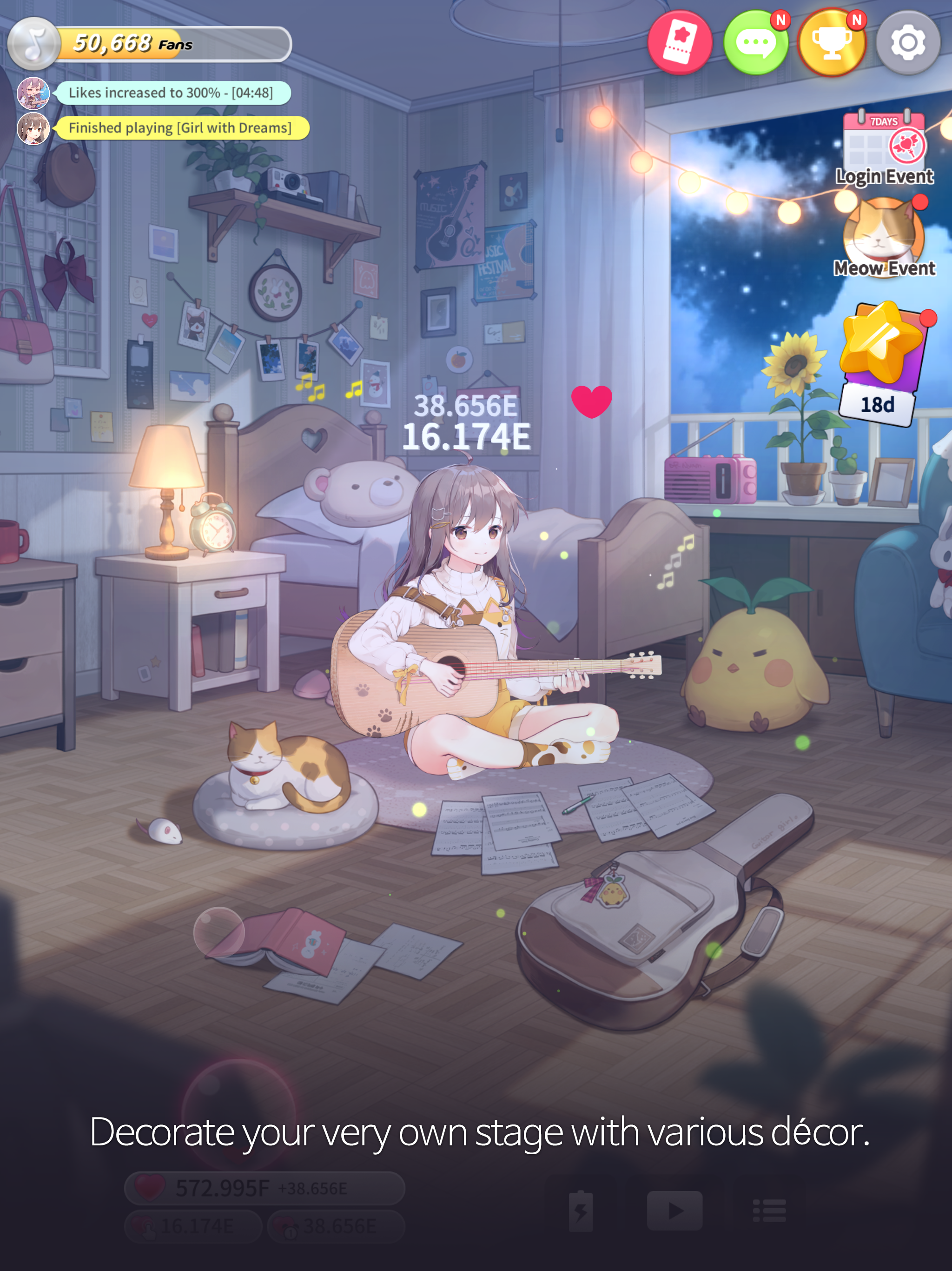 Guitar Girl Game Screenshot