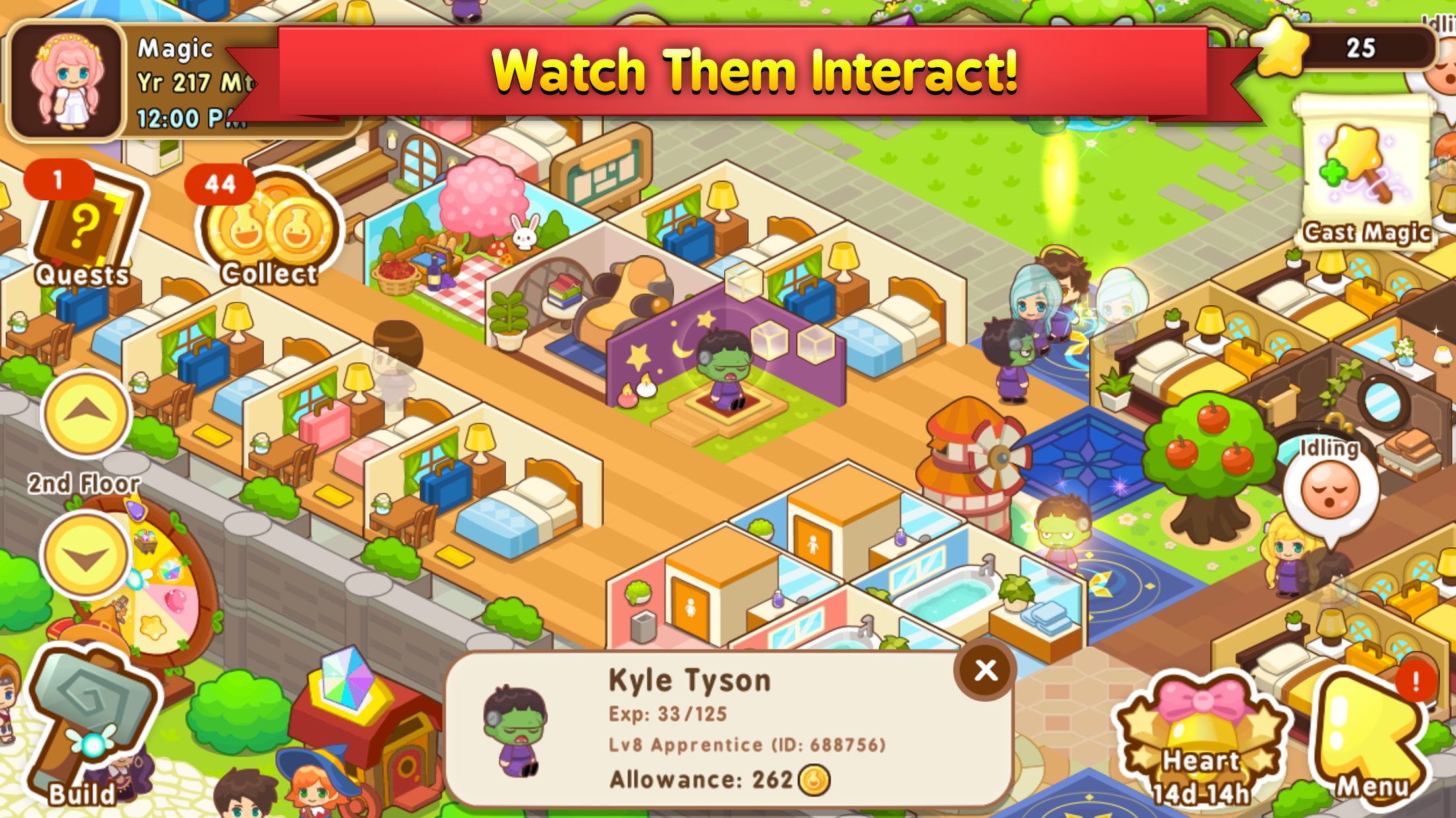 Magic School Story ภาพหน้าจอเกม