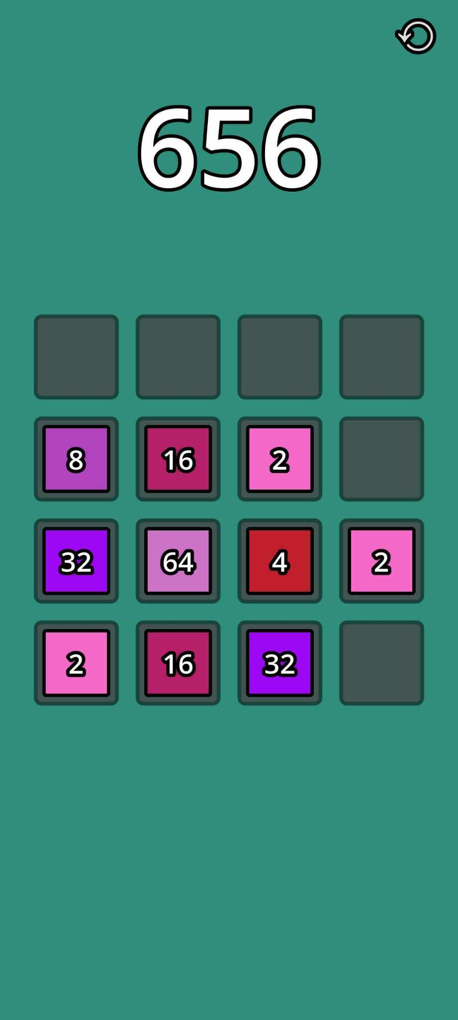 Simple 2048 Game Screenshot