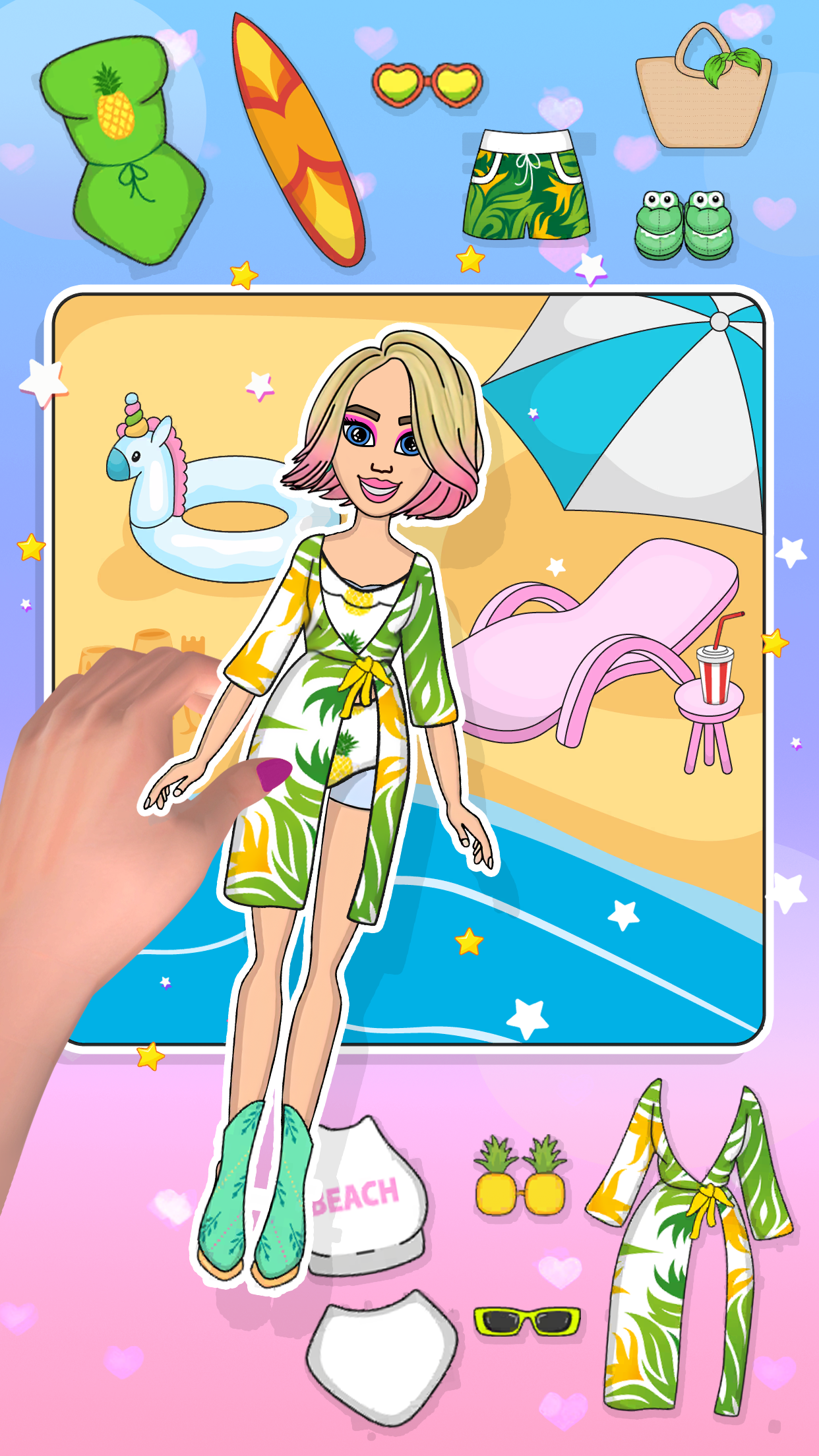 Barbie summer dress up hot sale games