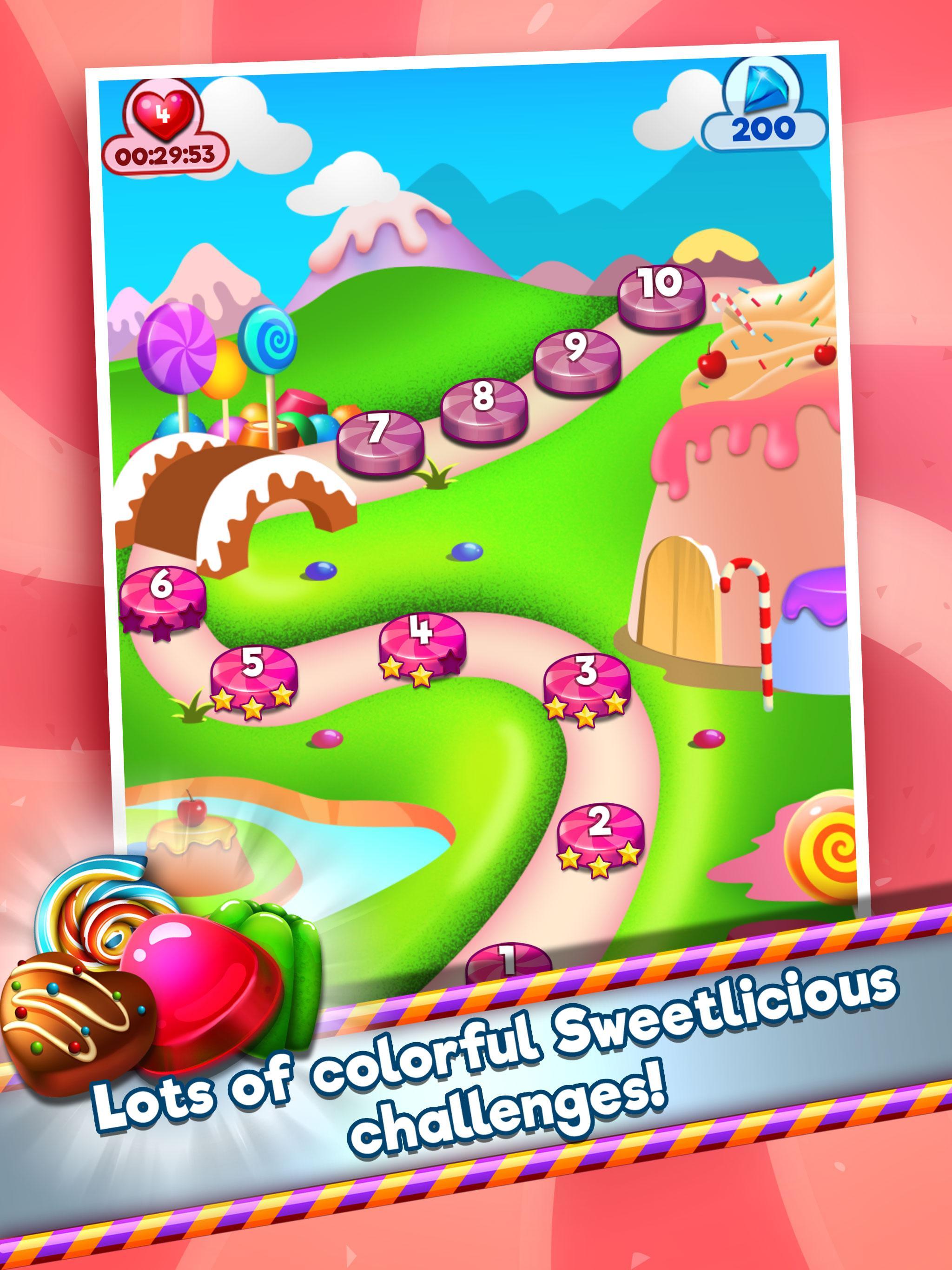 Goober Candy Craze! Match-3! Game Screenshot