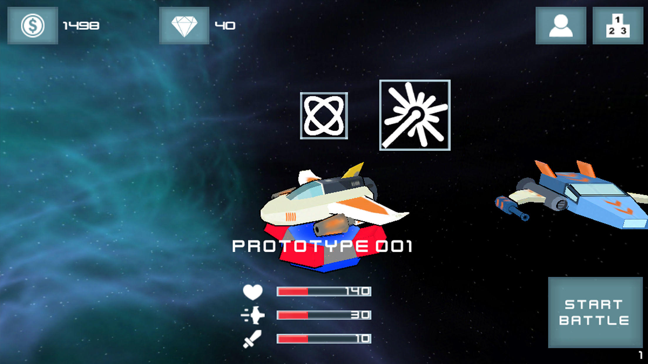 Battle Galaxy Game Screenshot