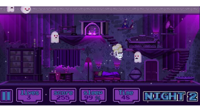 Cat and Ghosts ~ Nimble Jump ~ Night of Adventure screenshot game