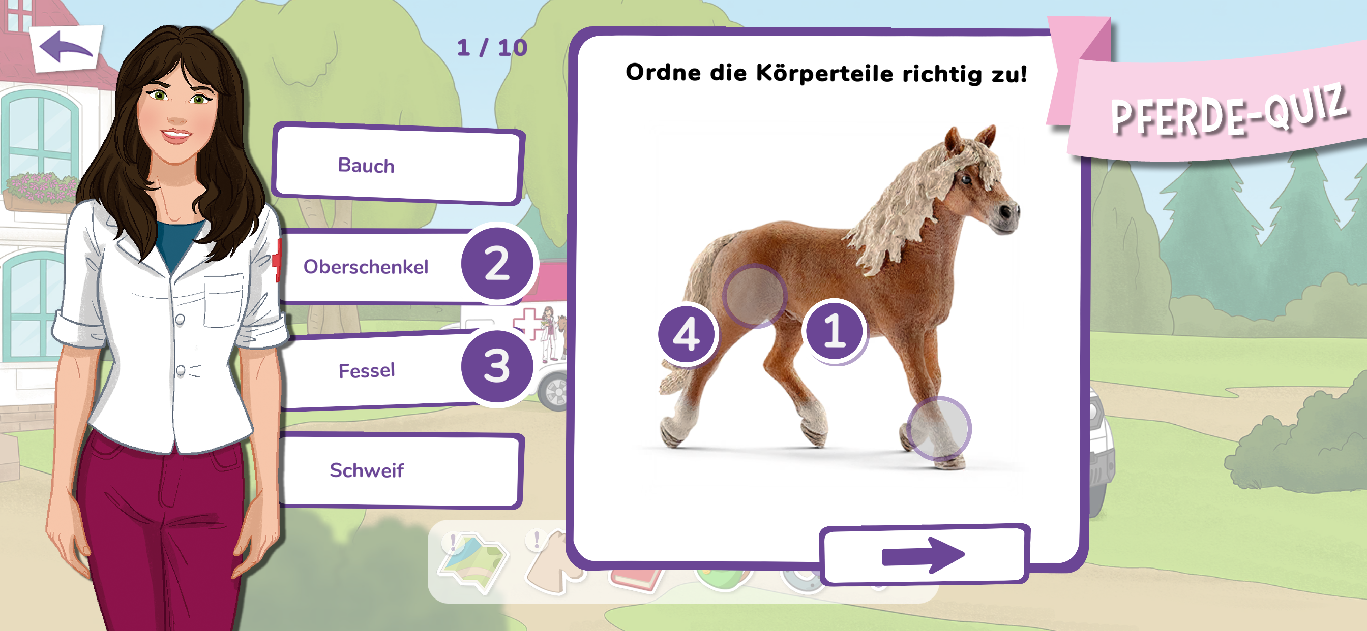 Captura de Tela do Jogo HORSE CLUB Pferde-Abenteuer