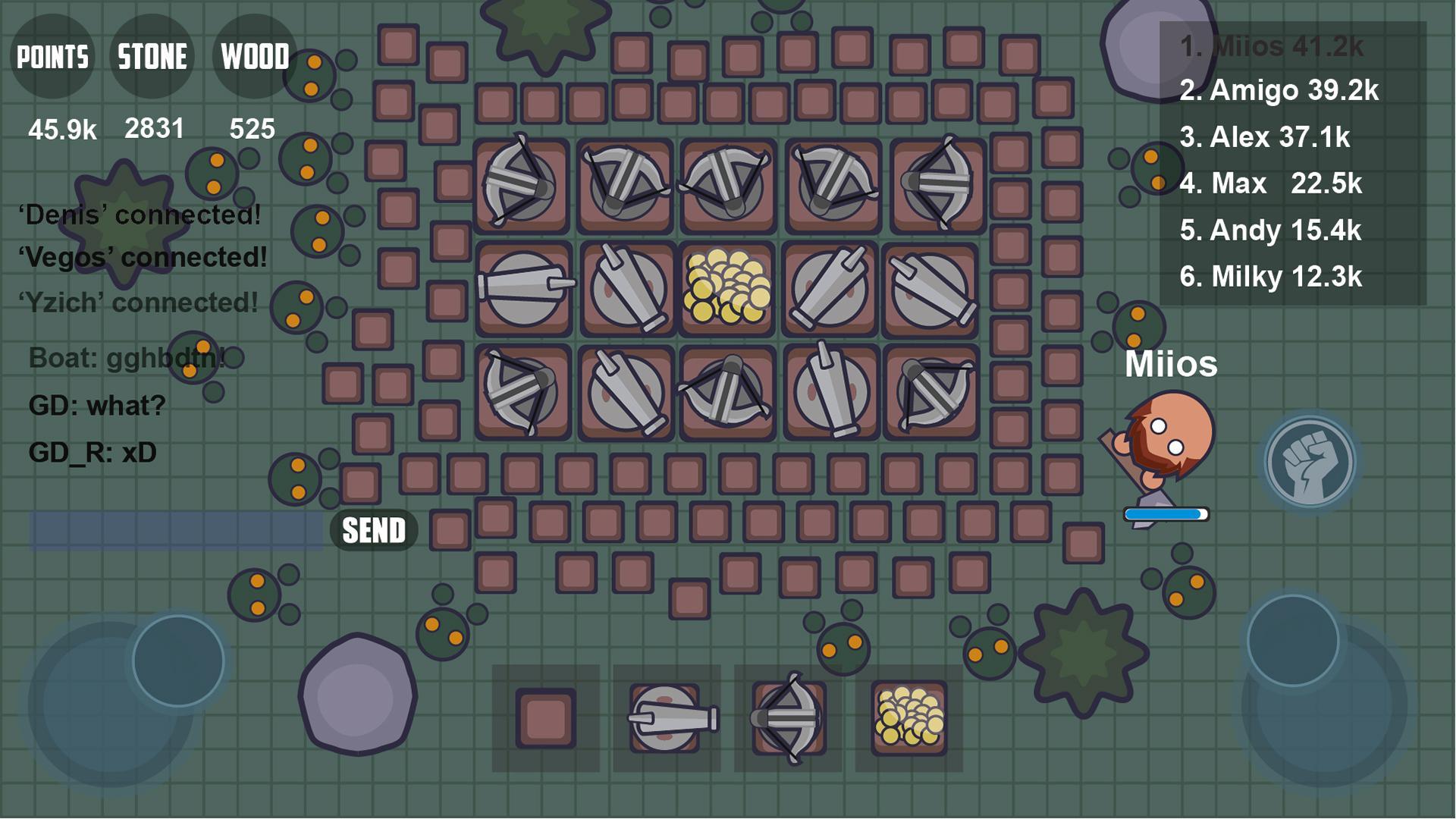 zombios.io online multiplayer Game Screenshot