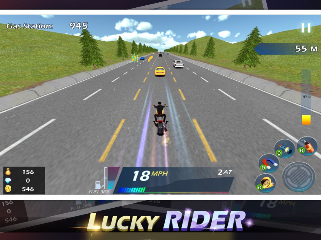Lucky Rider - Crazy Moto Racing Game 게임 스크린 샷