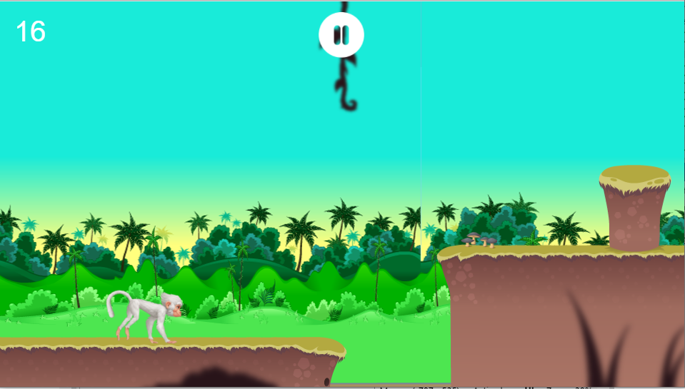 Banana Monkey Adventure. Game Screenshot