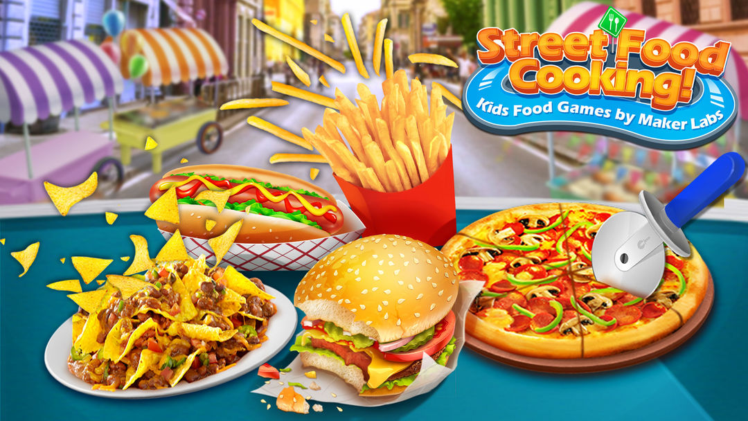 Street Food Stand Cooking Game 게임 스크린 샷