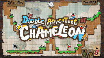 Banner of Doodle Adventure of Chameleon 