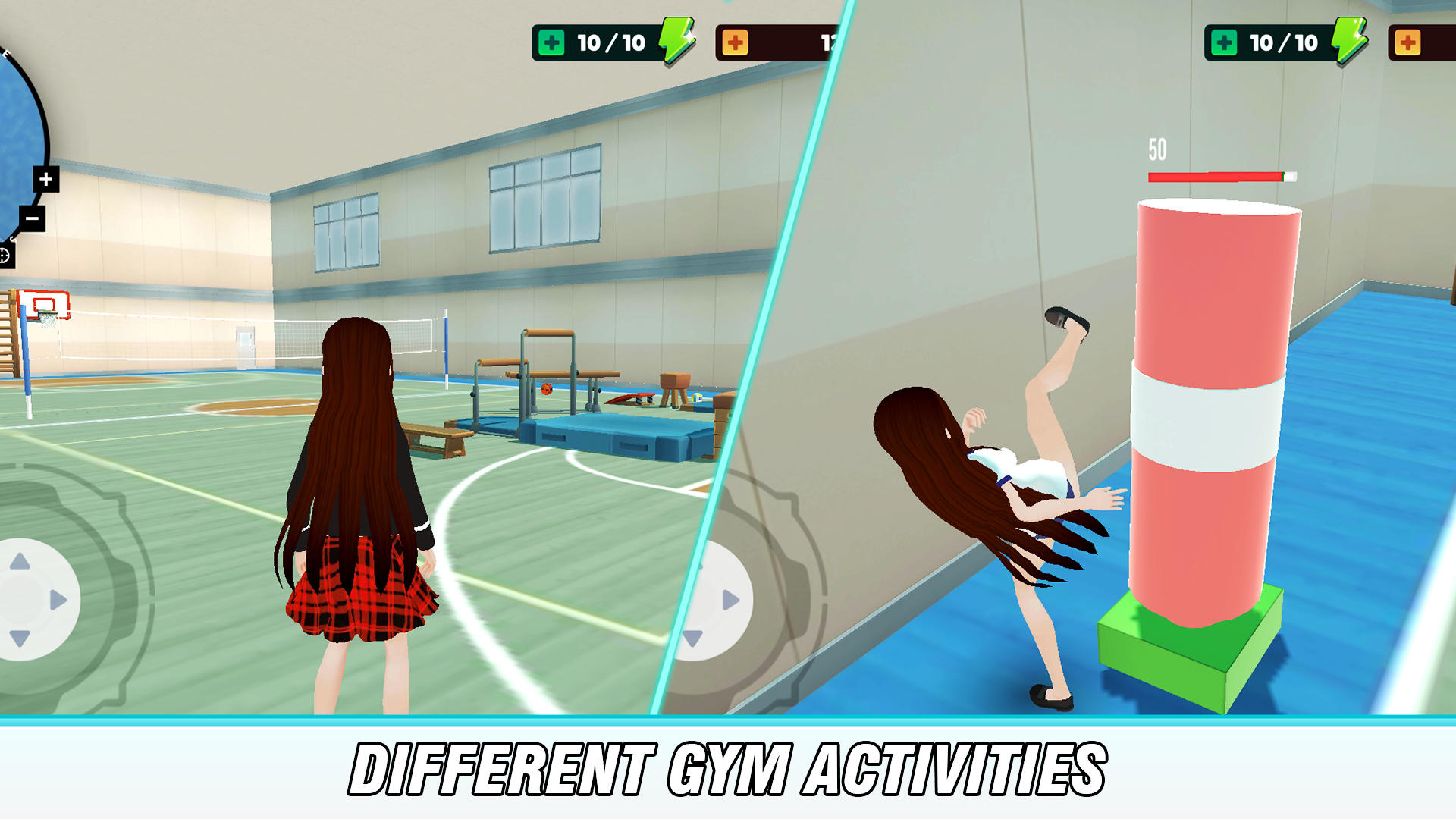 Screenshot of Anime School City Life Sim 3D