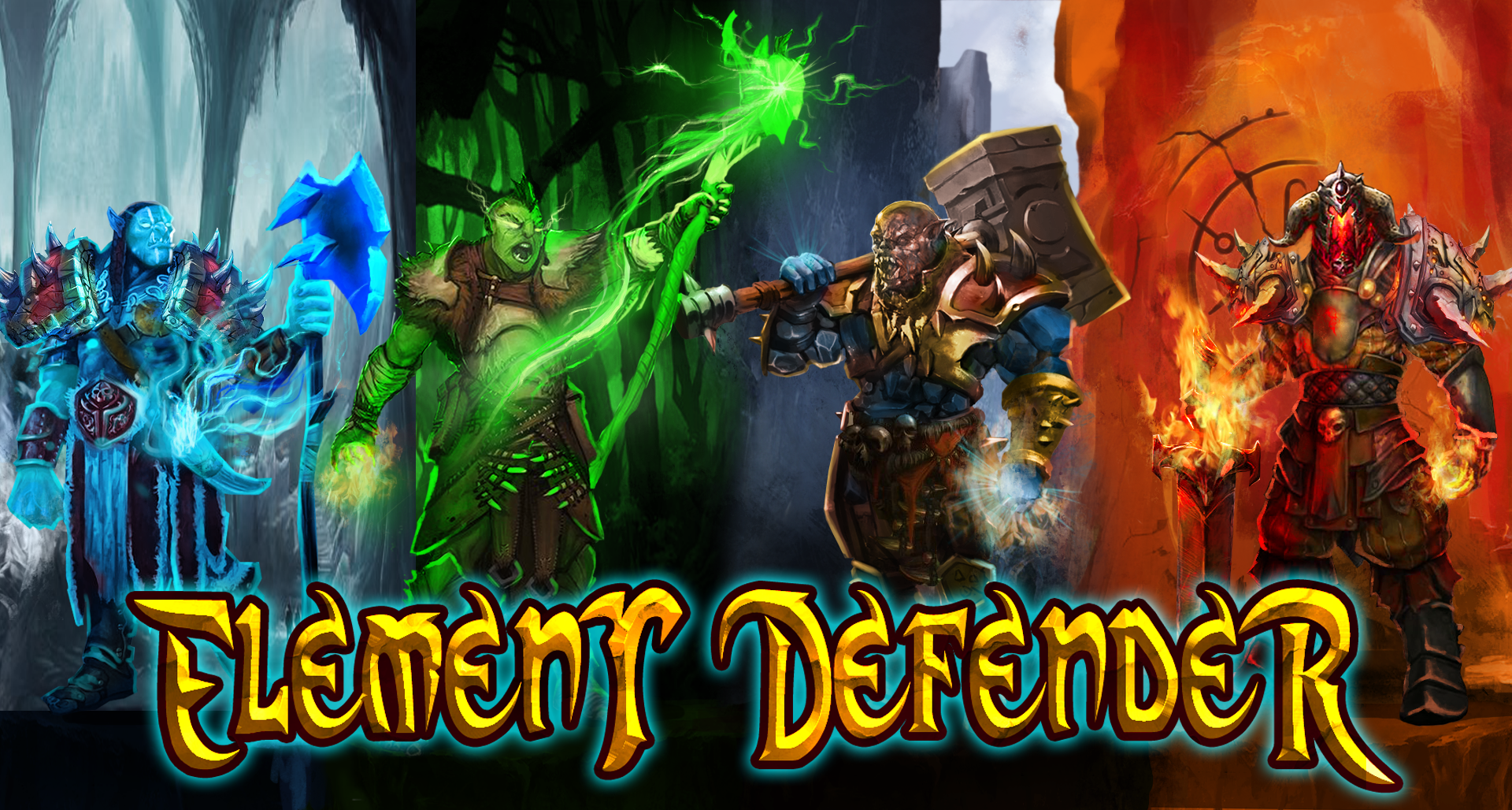 Element defender : Heroes Tap Game Screenshot