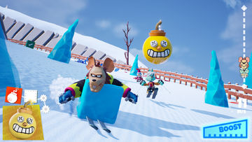 Gumball's Downhill Racing Game Screenshot