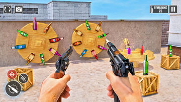 Offline Bottle Shooting Games Game Screenshot