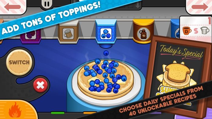 Papa's Pancakeria To Go! screenshot game