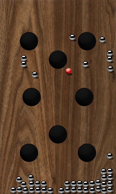 Cuplikan Layar Game Roll Balls into a hole