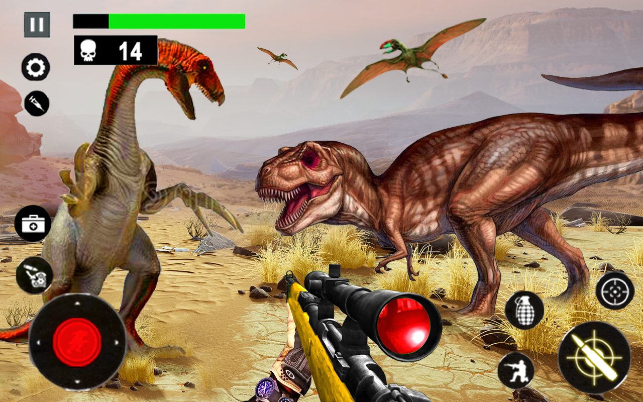 Wild Dinosaur Hunting Games 3d, Wild Dinosaur Hunting, Animal Hunting