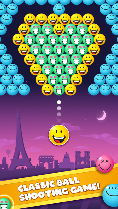 SmileyWorld Bubble Shooter Game Screenshot