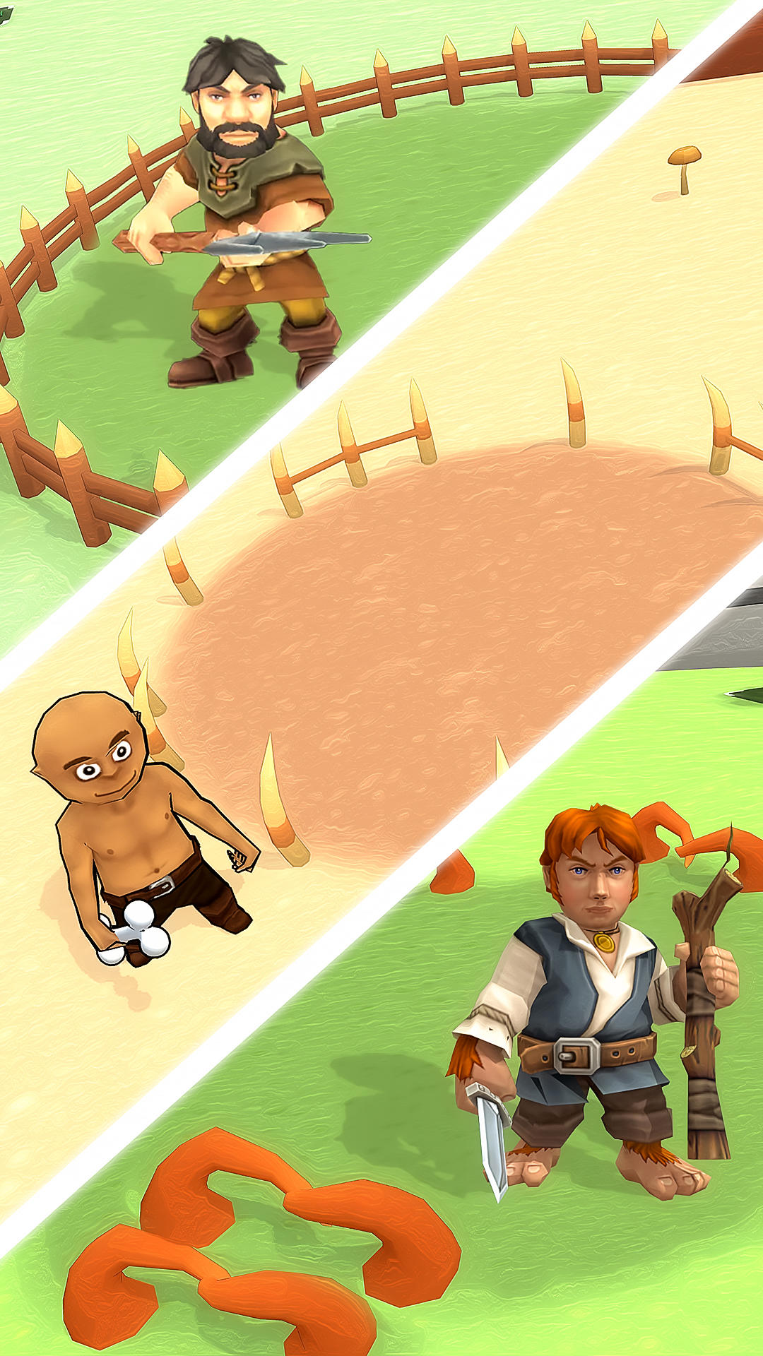 Human Evolution: Survival Game ゲームのスクリーンショット