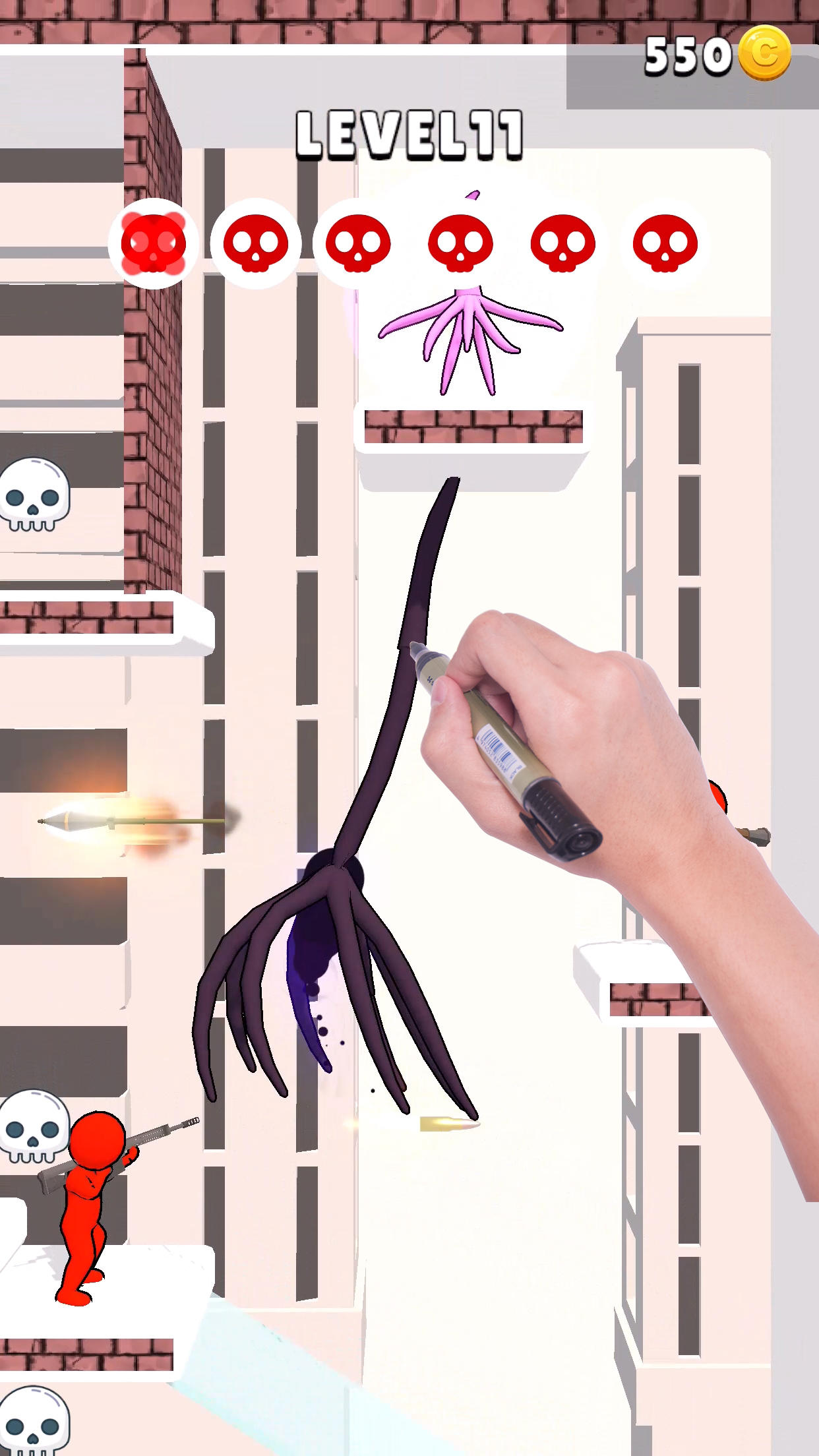 Cuplikan Layar Game Alien Tentacles: Attack Master