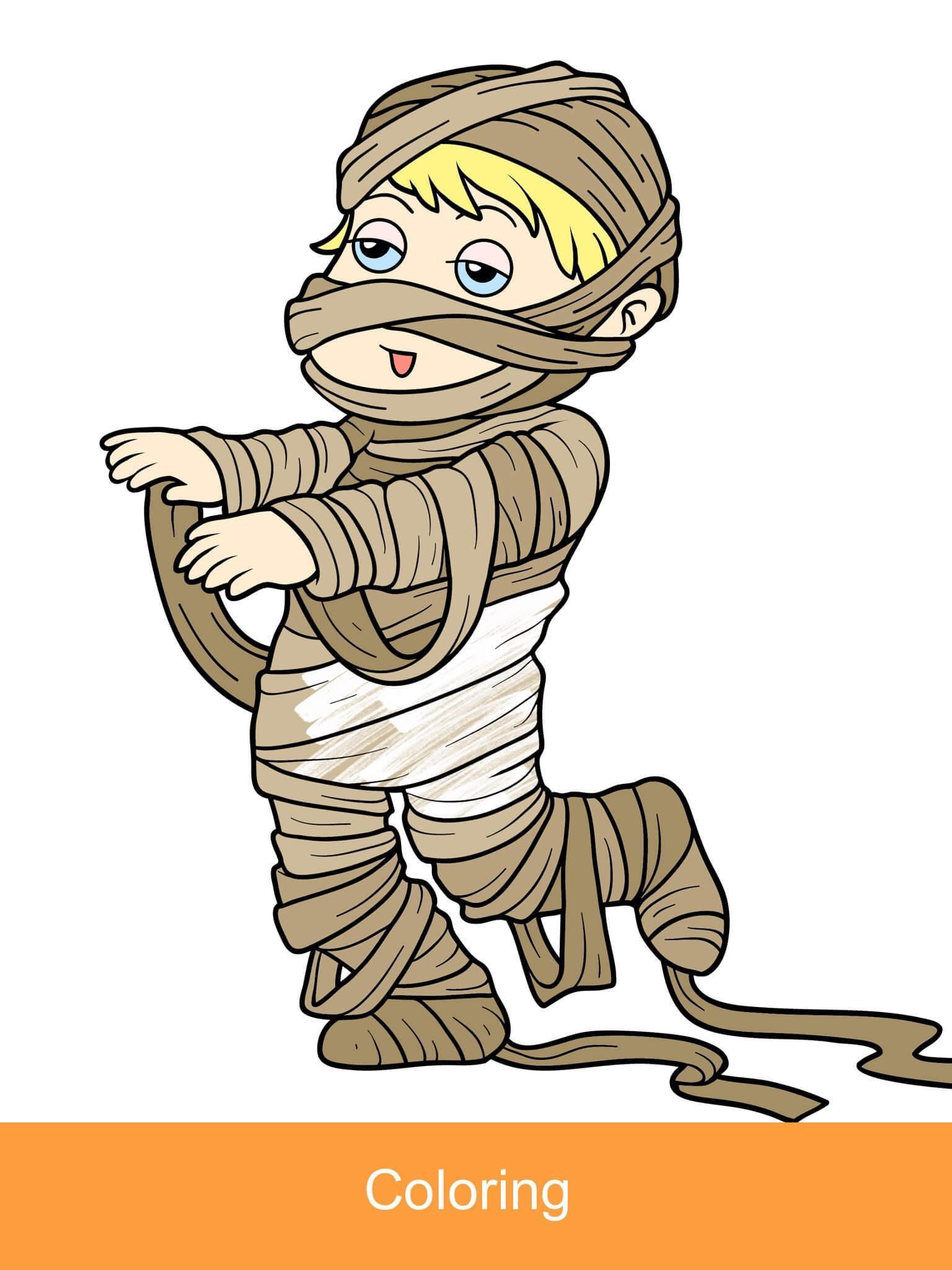 Cuplikan Layar Game 2025 Halloween Coloring Books