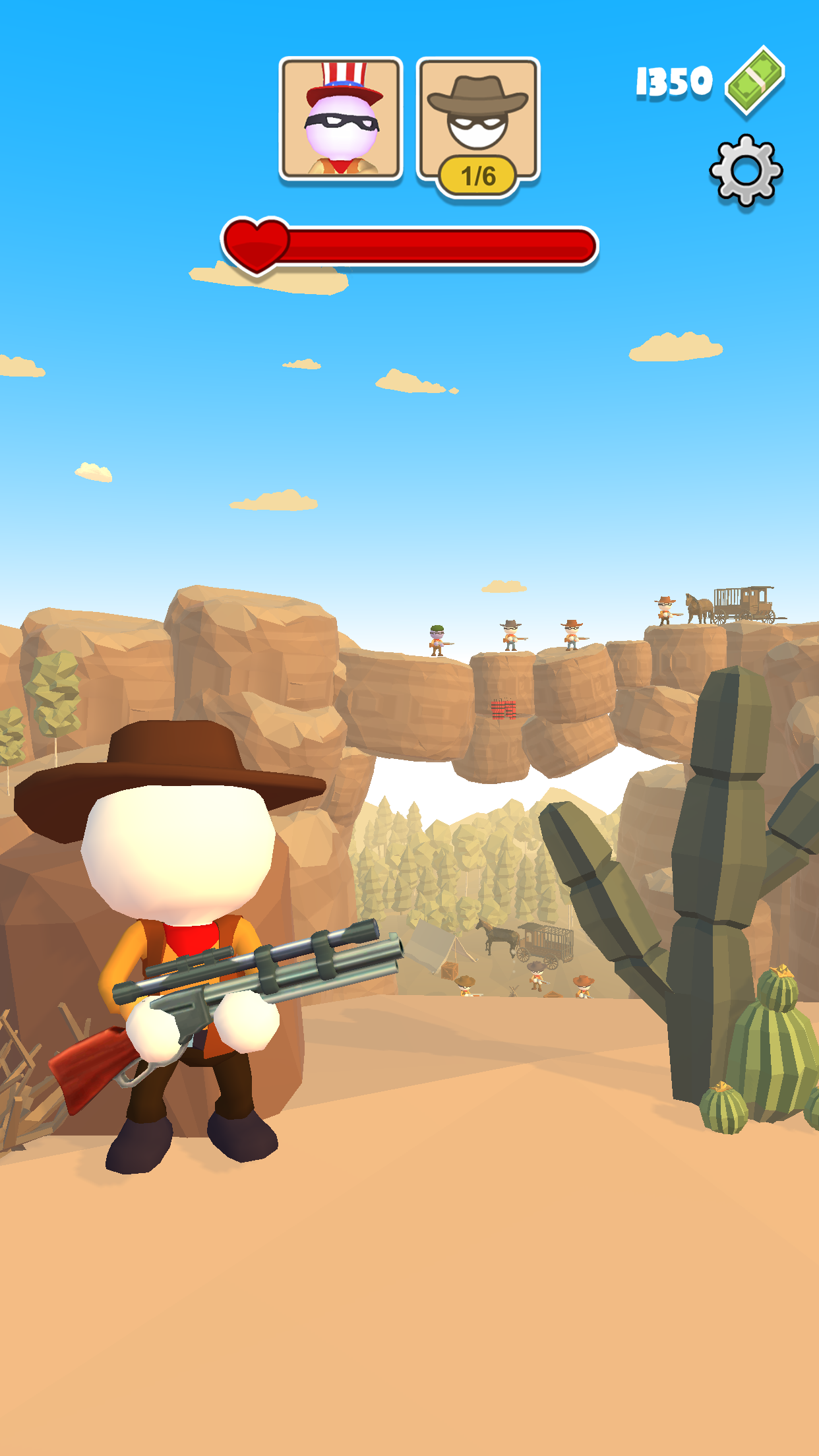 Cuplikan Layar Game Western Sniper: Wild West FPS