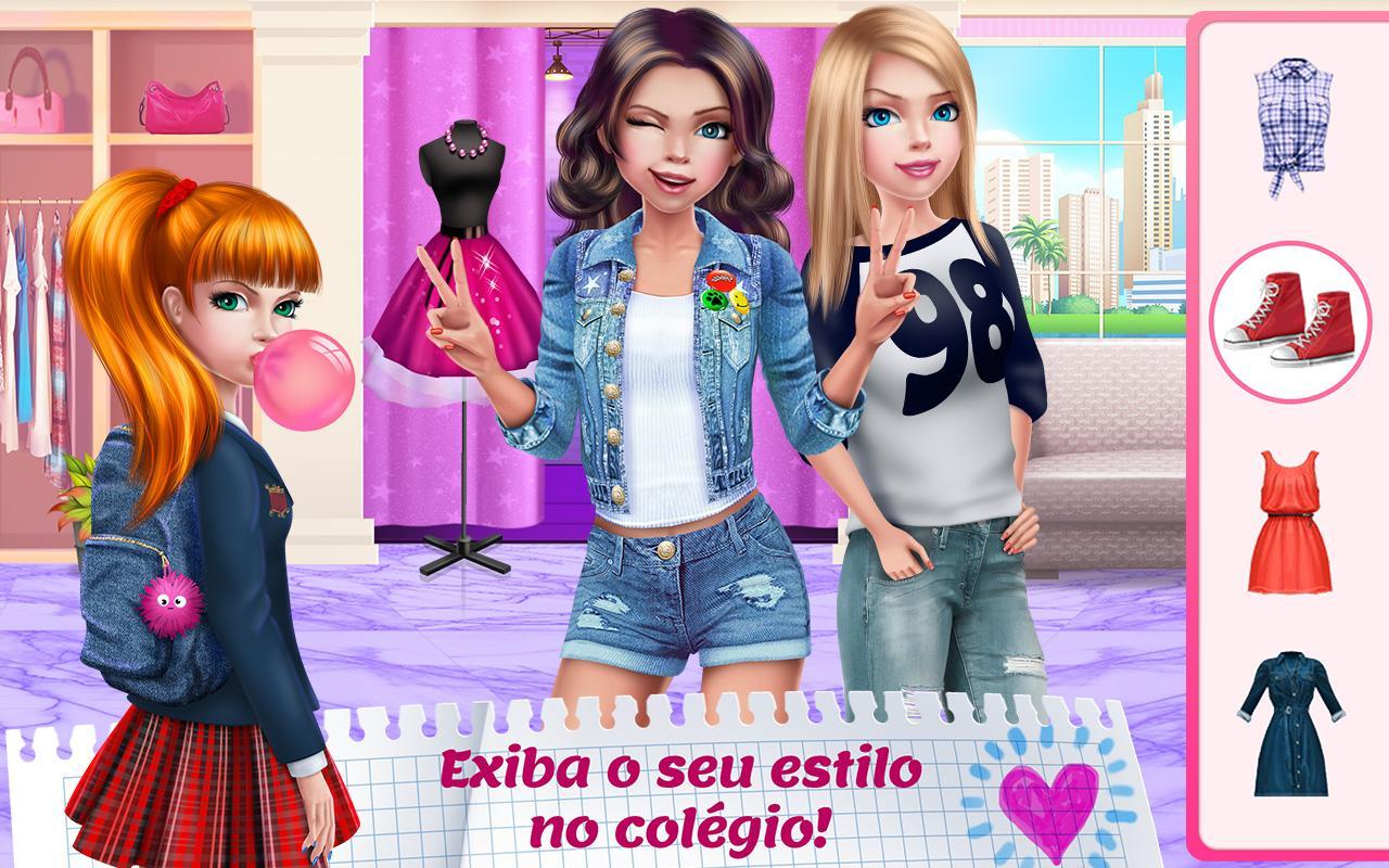 Captura de Tela do Jogo Namoro no Colégio — Amor Total