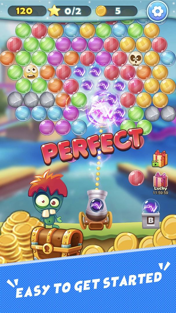 Bubble Shooter - Black Mamba screenshot game