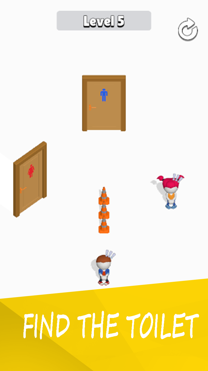 Toilet Rush : Run to Toilet 게임 스크린샷