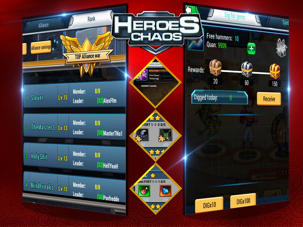 Heroes Chaos 게임 스크린 샷