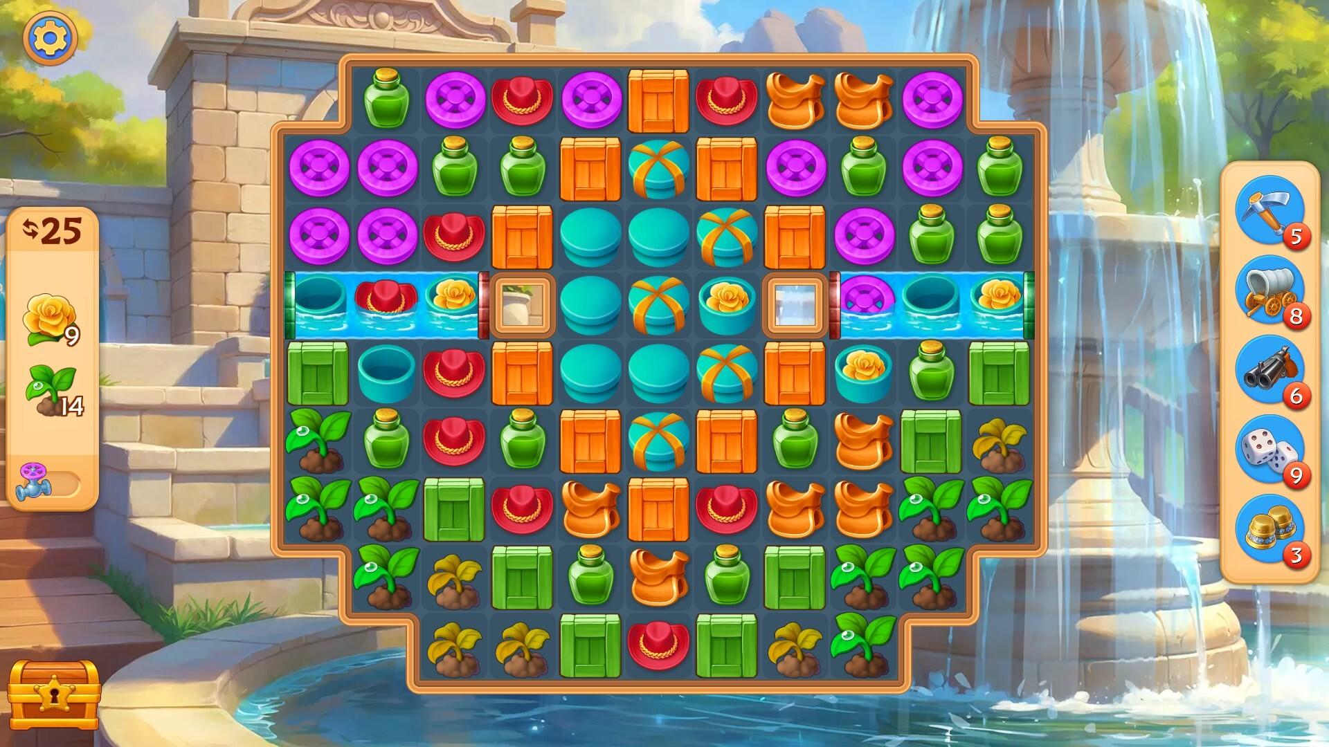 Jewels of the Wild West: Match 3 to Build Your City Game Screenshot