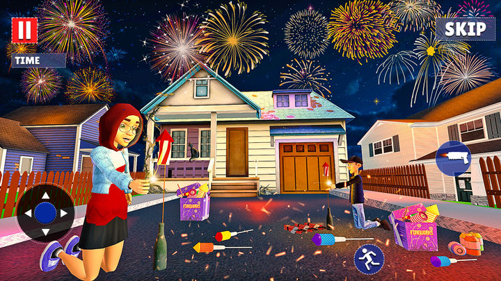 Fireworks Play Simulator 3D Game Screenshot
