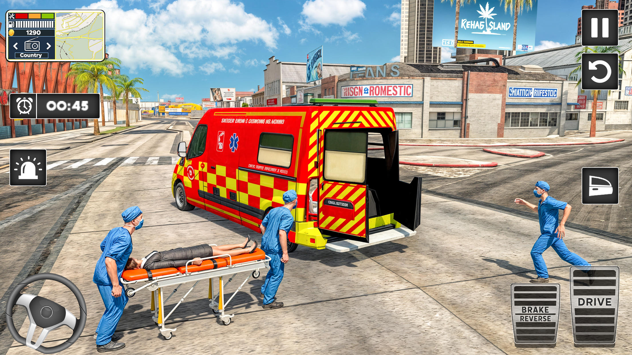 Ambulance Game Driving Sim 3D Game Screenshot