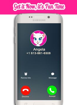 A Call From Talking Angela Game Screenshot
