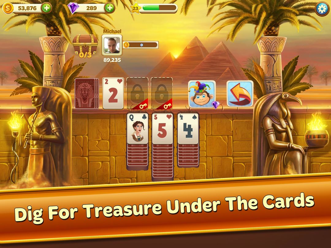 Screenshot of Solitaire Treasure Hunt