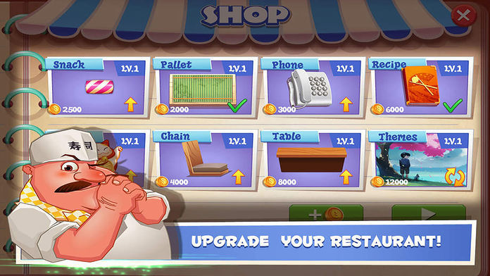 Screenshot of Sushi Restaurant - Be the Chef and Boss