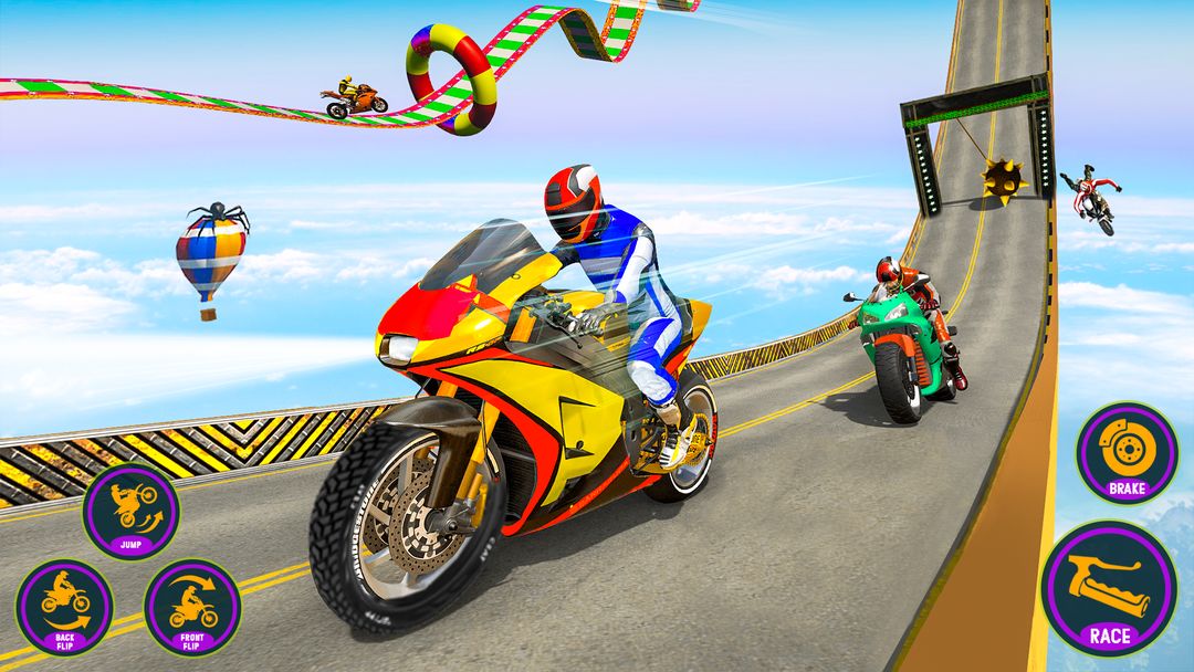 Screenshot of Bike Stunt Racing Bike Game
