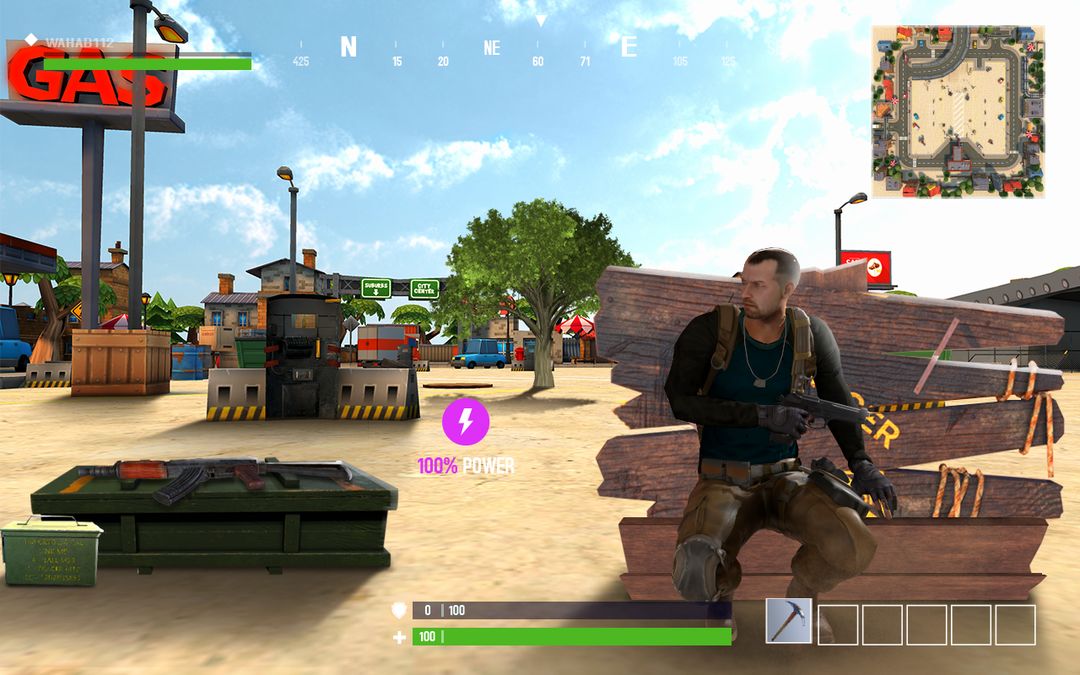 Last Fort Night Craft Survival Battle Royale screenshot game