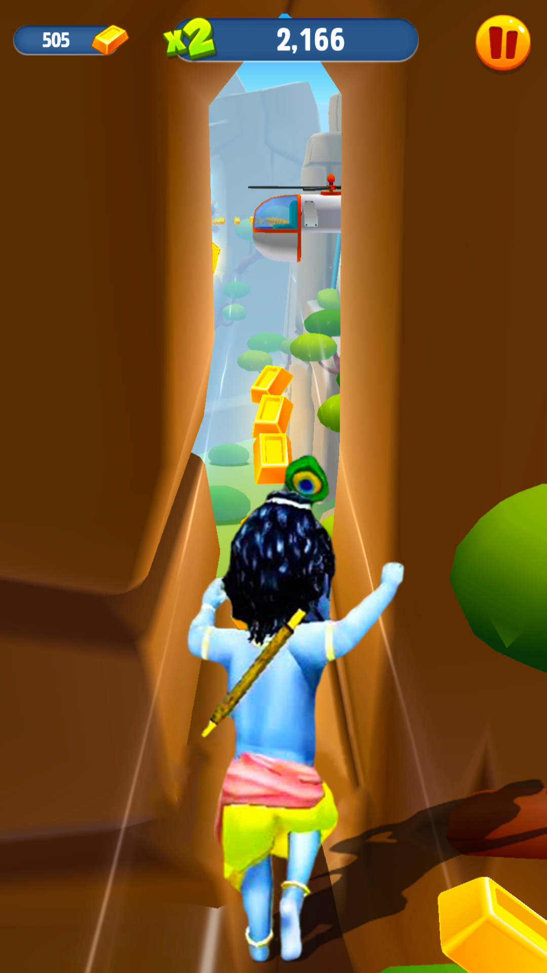 Screenshot of Krishna Little Superhero 3D