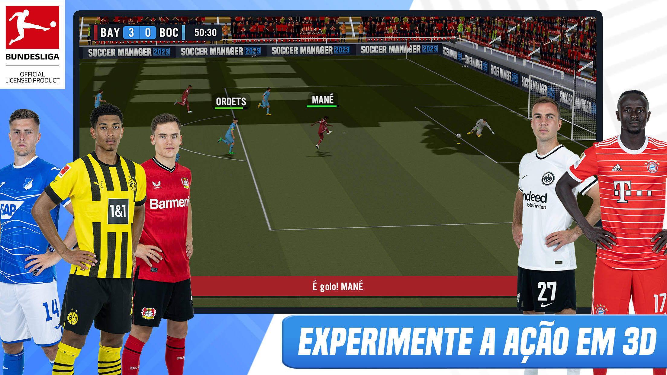 Screenshot 1 of Soccer Manager 2023 - Futebol 3.2.0