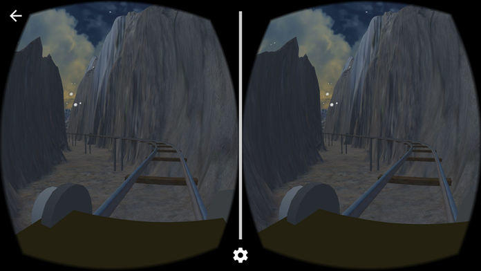Screenshot of VR Mountain RollerCoaster for Cardboard Glasses