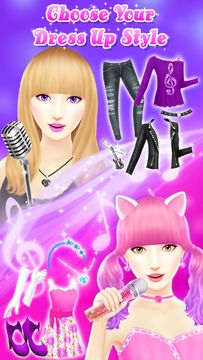 Angelina's Pop Star Salon Game Screenshot
