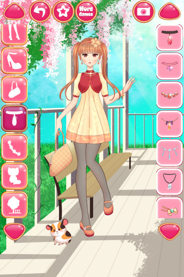 Anime Girls Dress up Games Game Screenshot