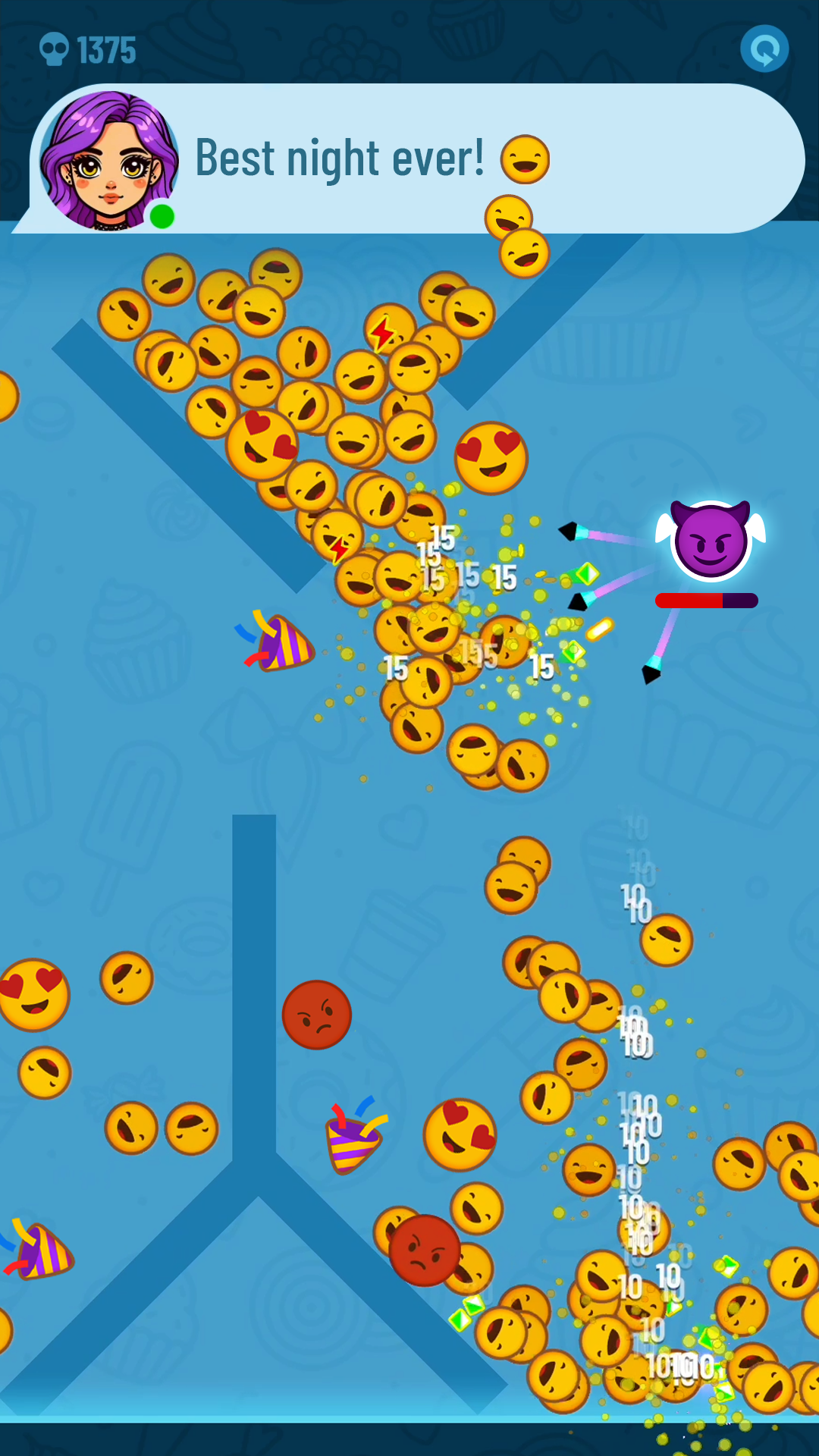 Emoji Shooter ゲームのスクリーンショット