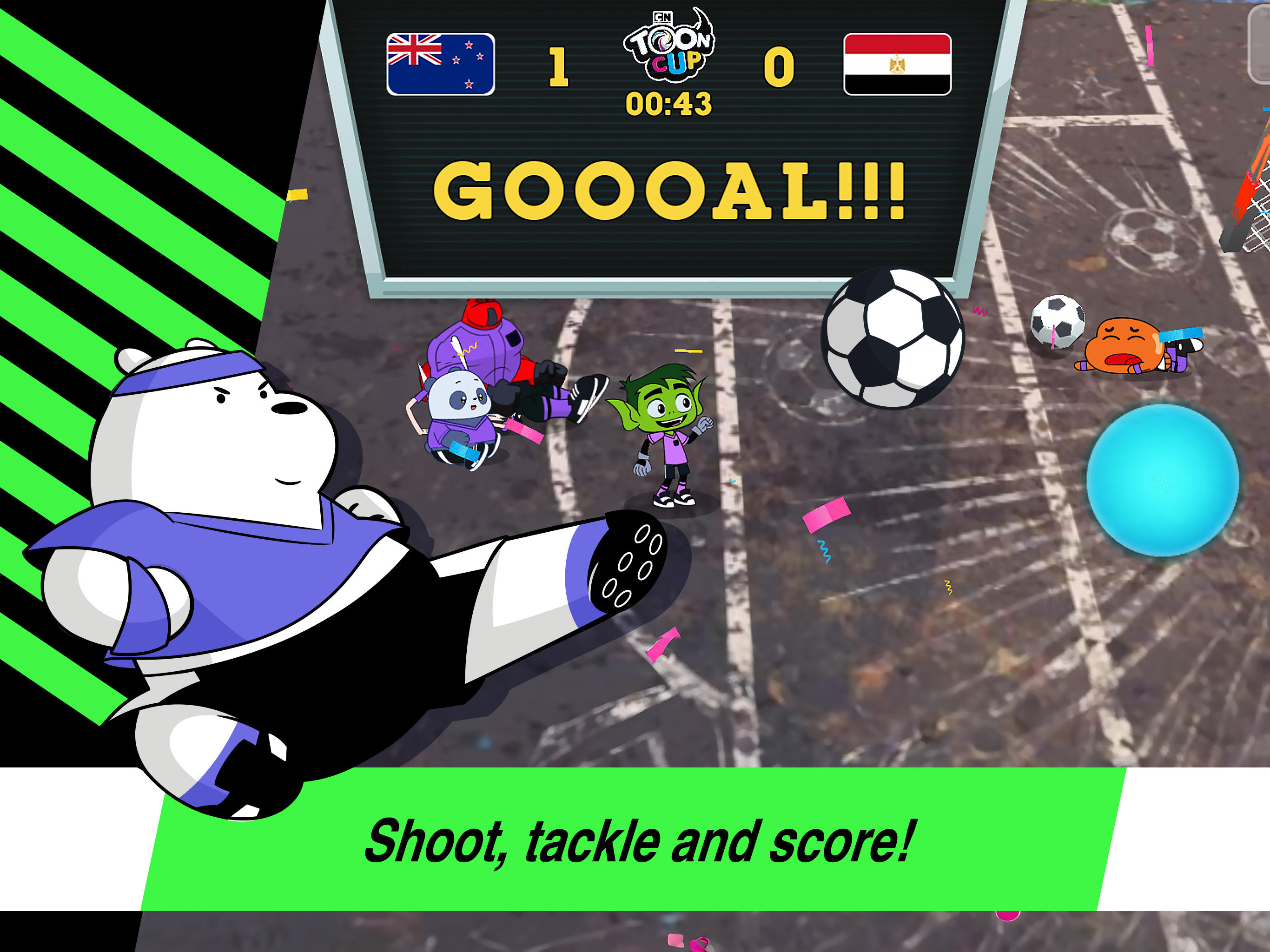 Toon Cup - Football Game Game Screenshot